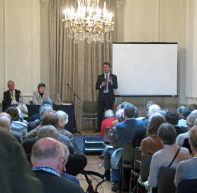 Tom Brake MP addressing the meeting.